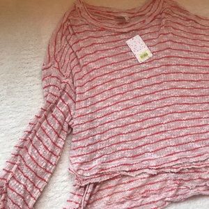 Free People lightweight stripe sweater